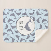 海のイルカ シェルパブランケット (正面(横))