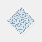 海のイルカ スタンダードカクテルナプキン (角)