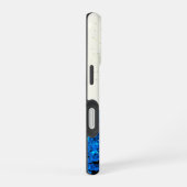 海のイルカ、スパークル、モノグラム iPhone 16ケース (右側面)