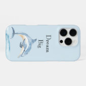 海のイルカ ビーチ iPhoneケース (裏面横)