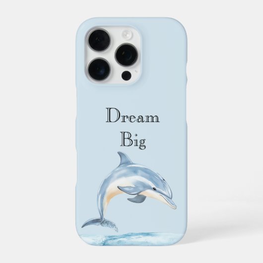 海のイルカ ビーチ iPhoneケース (裏面)