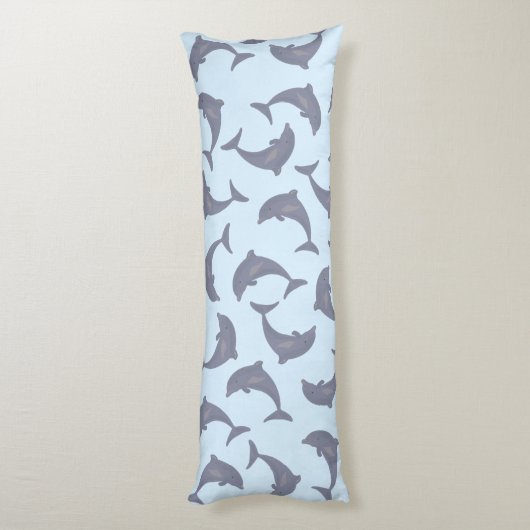海のイルカ ボディピロー (裏面 (縦))