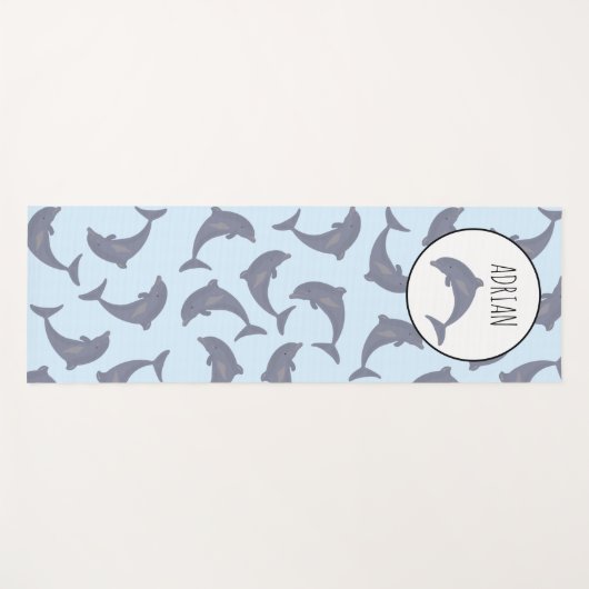 海のイルカ ヨガマット (正面(横))