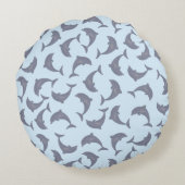 海のイルカ ラウンドクッション (裏面)