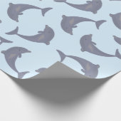 海のイルカ ラッピングペーパー (角)