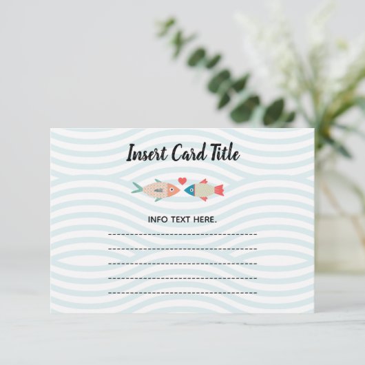 海のインサートカード2の魚を2つ減らす エンクロージャーカード (スタンド正面)