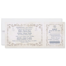 海のウェディング ヴィンテージ クルーズ チケット 招待状