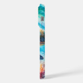 海のウミガメの下で iPhoneケース (左側面)