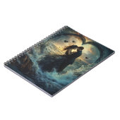 海のエッジスパイラルノートブックで受け入れる ノートブック (左側)