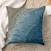 海のエッジ：デジタル絵を描の静謐 クッション (ブランケット)