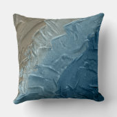 海のエッジ：デジタル絵を描の静謐 クッション (裏面)