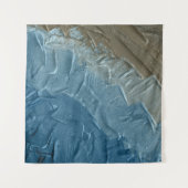 海のエッジ：デジタル絵を描の静謐 タペストリー (正面(横))