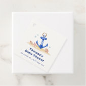 海のエレガント下で航海のいかり男の子のシャワー フェイバータグ (インサイチュ)