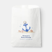 海のエレガント下で航海のいかり男の子のシャワー フェイバーバッグ (正面)