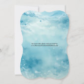 海のエレガント下のスクリプト日付の水の色を保存 (裏面)