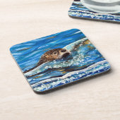 海のオター絵画ター コースター (左側)