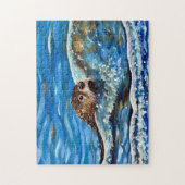 海のオター絵画ター ジグソーパズル (縦)