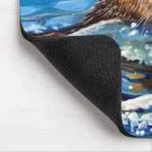 海のオター絵画ター マウスパッド (コーナー)