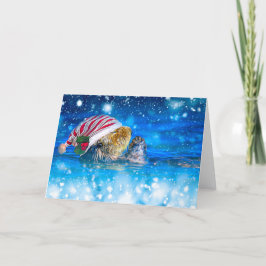 海のオッタークリスマス シーズンカード
