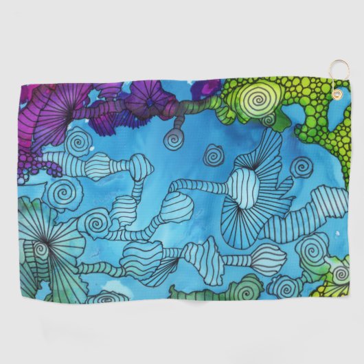 海のオデュッセイアのゴルフタオル ゴルフタオル (横)