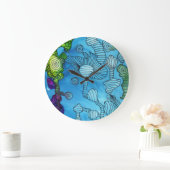 海のオデュッセイアの円形の時計 ラージ壁時計 (ホーム)