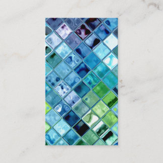 海のカスタマイズ可能なテンプレートの名刺を開けて下さい 名刺