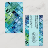 海のカスタマイズ可能なテンプレートの名刺を開けて下さい 名刺 (正面/裏面)