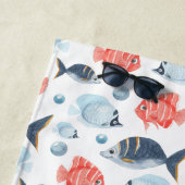 海のカスタム下の子供たち ビーチタオル (インサイチュ)