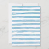 海のカップルで2つの少ない魚シャワー招待状 招待状 (裏面)