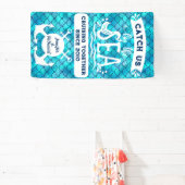 海のカップルのクルーズドアで我々をキャッチ 横断幕 (インサイチュ)