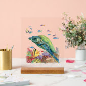 海のカメと魚たち アクリルサイン (ウェディング)