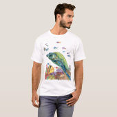 海のカメと魚たち  Tシャツ (正面フル)