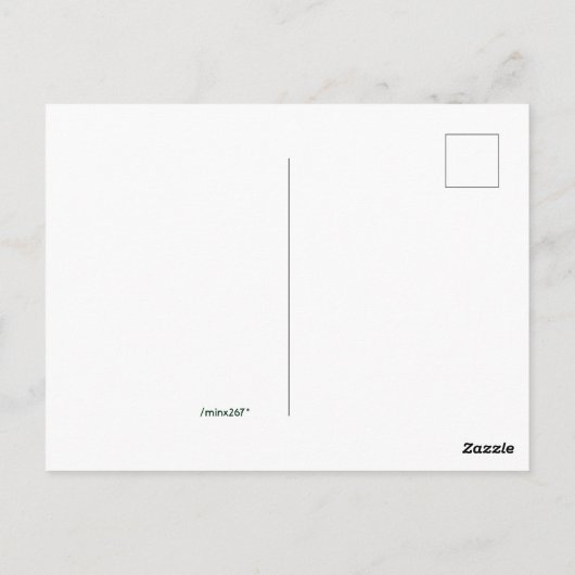 海のカモメの芸術の挨拶 ポストカード (裏面)