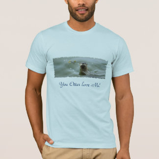 海のカワウソアンチ公害Tシャツ Tシャツ