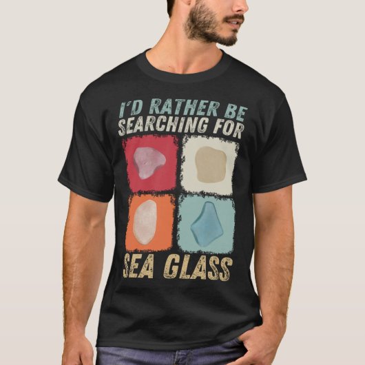 海のガラスのシェルリングベアを探したい Tシャツ (正面)