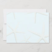 海のガラスの緑のヒトデは日付カードを保存 案内状 (裏面)