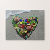 海のガラスまれで明るいカラー写真 ジグソーパズル (横)