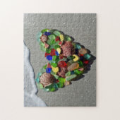 海のガラスまれで明るいカラー写真 ジグソーパズル (縦)