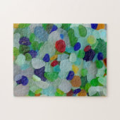 海のガラスまれで明るいカラー写真 ジグソーパズル (横)