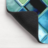 海のガラスタイルのモザイク芸術のマウスパッドを開けて下さい マウスパッド (コーナー)