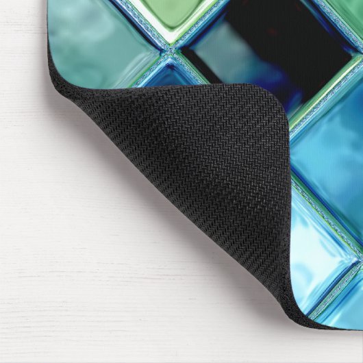 海のガラスタイルのモザイク芸術のマウスパッドを開けて下さい マウスパッド (コーナー)