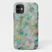 海のガラスパステル、ビーチのガラス芸術の写真 Case-Mate iPhoneケース (裏面)