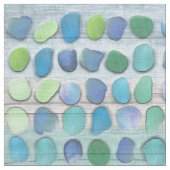 海のガラスビーチの流木 ファブリック (クローズアップ)