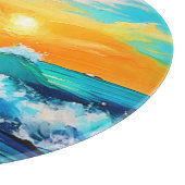 海のキス: Sunset Waves カッティングボード (角)