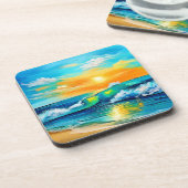 海のキス: Sunset Waves コースター (左側)