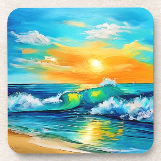 海のキス: Sunset Waves コースター (正面)