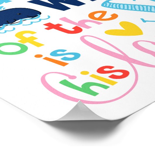 海のキッズバイブルの波よりも強い ポスター (角)