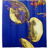 海のキノコ – クラゲ シャワーカーテン (正面)