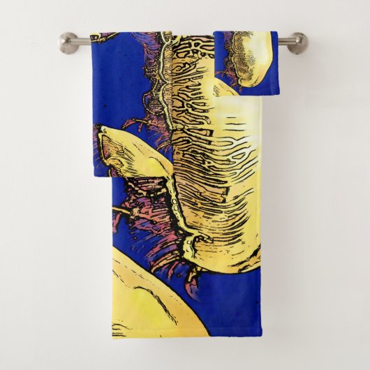 海のキノコ – クラゲ バスタオルセット (インサイチュ)