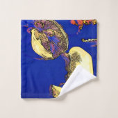 海のキノコ – クラゲ バスタオルセット (ウォッシュタオル)